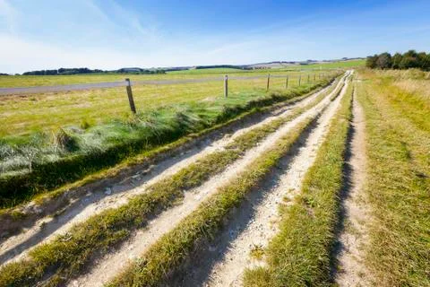 Ridgeway path on marlborough downs Stock Photos