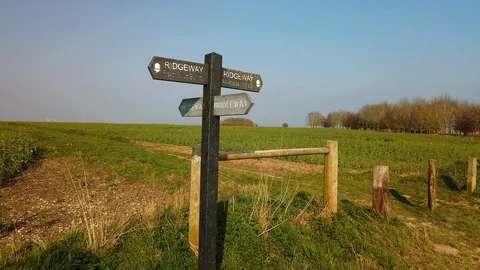 The Ridgeway.  South Downs, England Stock Footage 105578947
