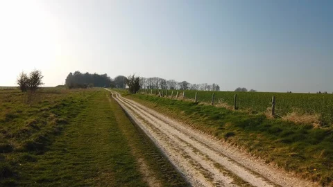 The Ridgeway.  South Downs, England Stock Footage 105579862
