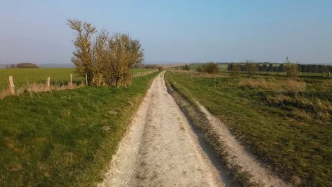 The Ridgeway.  South Downs, England Stock Footage 105599791