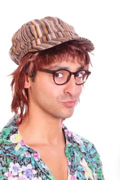 Ridiculous boy Stock Photos