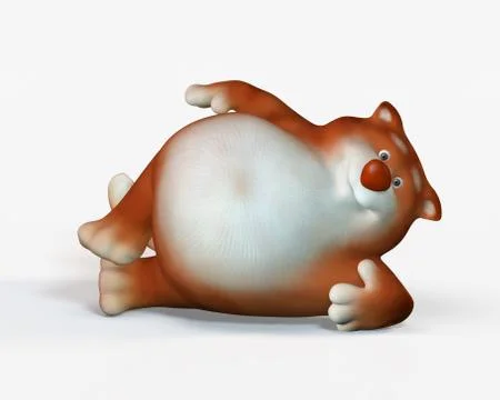Ridiculous kitten Stock Illustration
