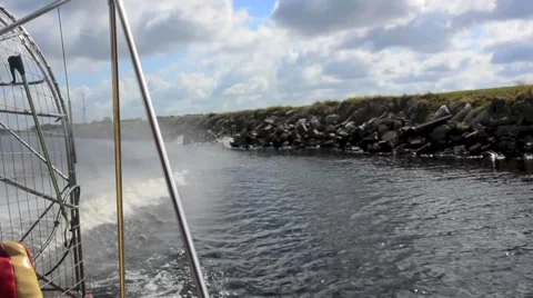 Riding on an Airboat Stock Footage 63788976