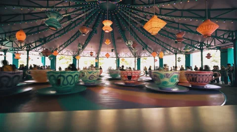 Riding the attraction Stock Footage 34834785