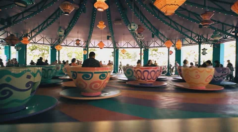 Riding the attraction Stock-Footage 34835965