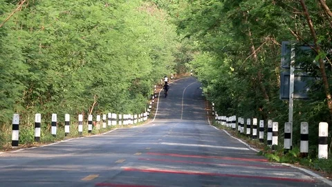 Riding a bicycle for exercise Stock Footage 97050973