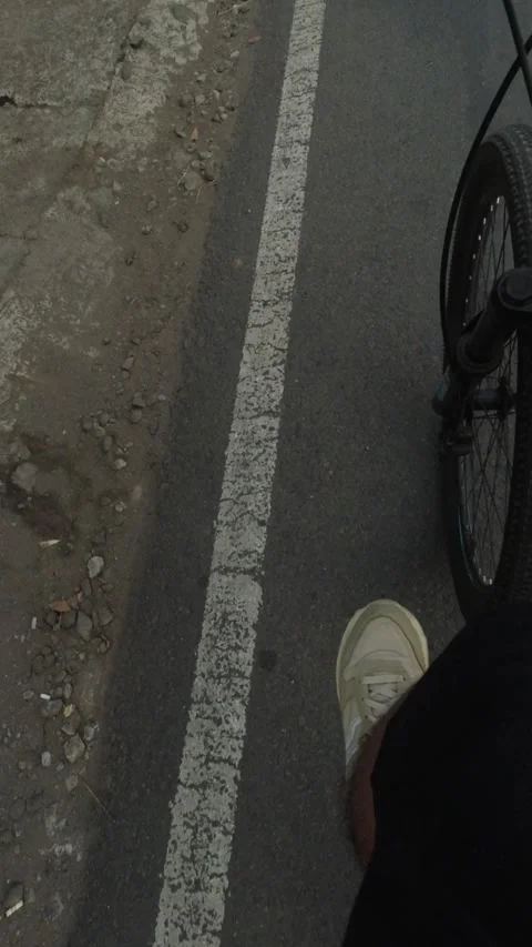 Riding a bicycle Stock Footage 252873279