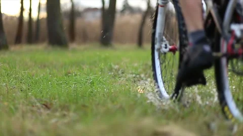 Riding Bicycle Off-road Stock-Footage 87388521