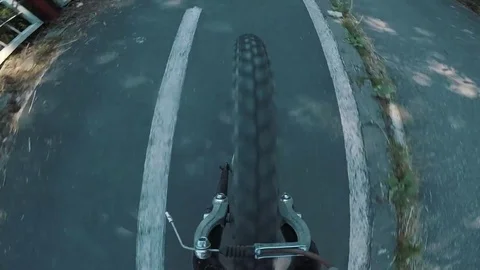 Riding bike Stock Footage 76925136