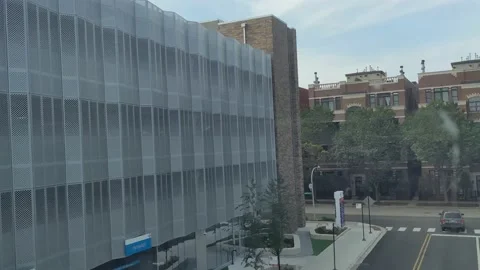 Riding on the Brown Line Chicago Video stock 164550596