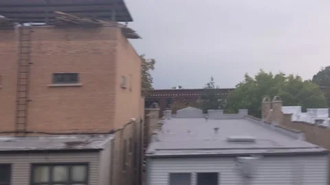 Riding Brown Line Train 스톡 동영상 169060768