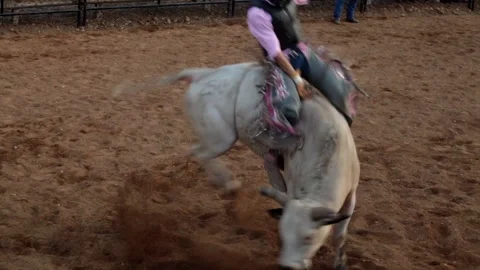 Riding the bull Stock Footage 143759073