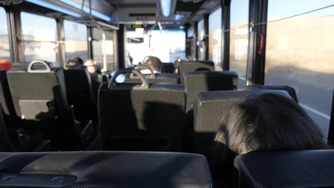 Riding On A Bus 库存影片 121162984