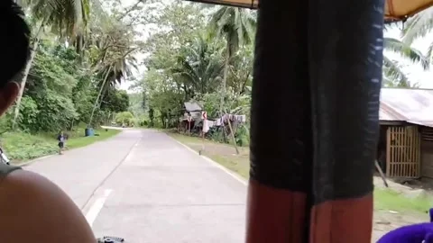 Riding in cab through the Philippines Stock Footage 277103730
