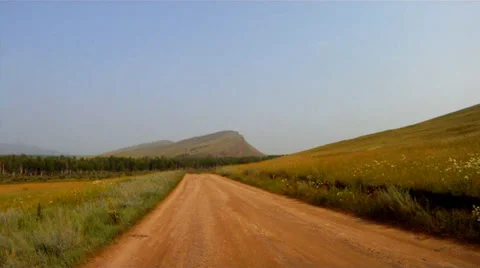 Riding the car Off road Stock Footage 27406719