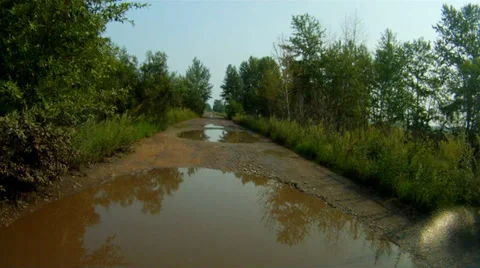 Riding the car Off road Stock Footage 27437416