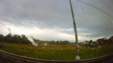 Riding the car Off road Stock Footage 27442986