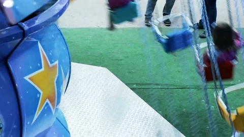 Riding Chain Carousel Stock Footage 171000490