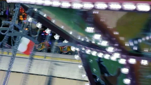 Riding Chain Carousel Stock Footage 171001078