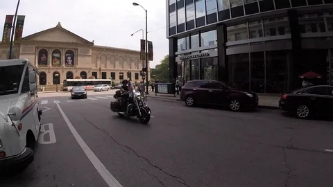 Riding in Chicago 01 動画素材 93783337