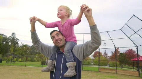 Riding dad like a horse Video stock 58481647