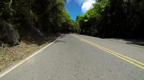 Riding down the road in the us virgin islands Video stock 41579256
