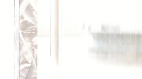 Riding up the elevator of the Seattle Space Needle, partly cloudy skies Stock Footage 12654218