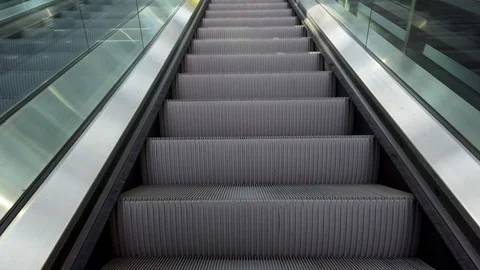 Riding the escalator Stock Footage 109284614
