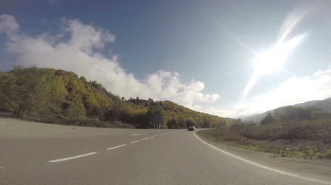 Riding on a highway Stock Footage 52854823