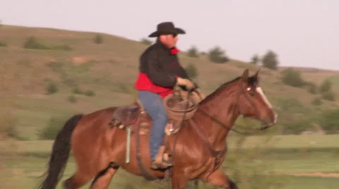 Riding a horse Stock Footage 36274595