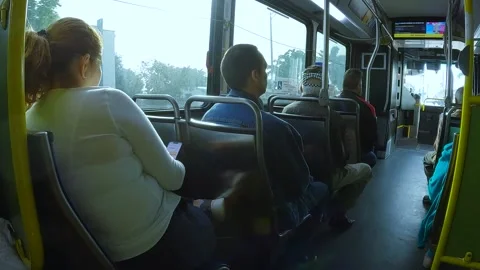 Riding Inside A Miami Metro Bus - 1/10/24 Miami, FL. Stock Footage 261086945