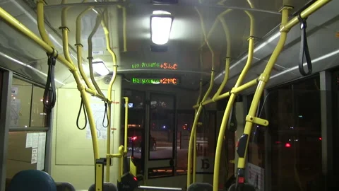 Riding Inside The Trolleybus Stock Footage 143699145