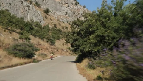 Riding in Kalogria in Greece Vídeos de archivo 8658727