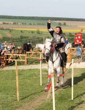 Riding knight Stock Photos