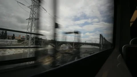 Riding on LA Metro Stock Footage 11367169
