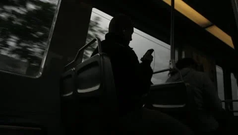 Riding on LA Metro Stock Footage 11367184