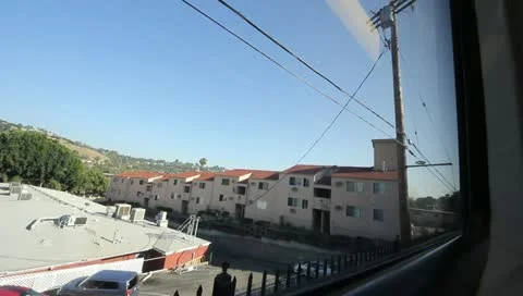 Riding on LA Metro Stock Footage 11367985