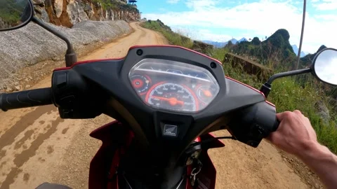 Riding Motorcycle 4k Stock Footage 222281636