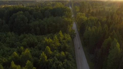 Riding Motorcycle Stock Footage 248913522