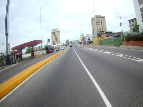 Riding motorcycle in POV Stock Footage