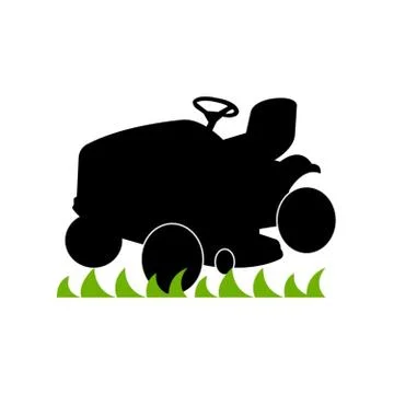 Riding mower Stock Illustration