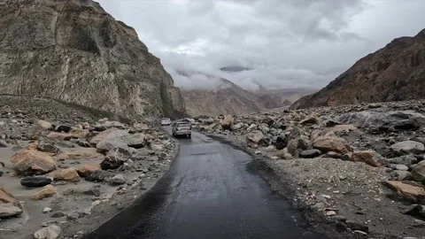 Riding Point of View Shot at Leh Ladakh Stock Footage 208928732