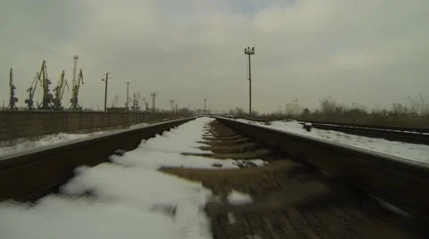 Riding the rails Stock Footage 44636607