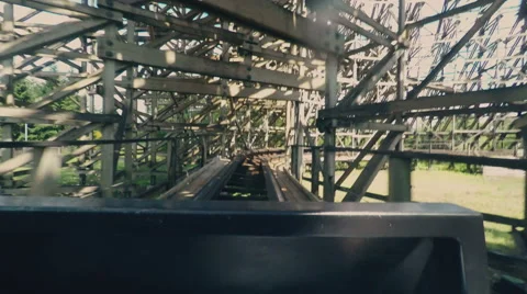 Riding on a Roller Coaster 스톡 동영상 53364860