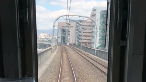 Riding the San'in Main Line Stock Footage 131446428