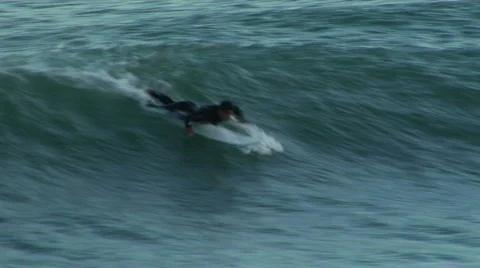 Riding The Small Waves Stock-Footage 346591