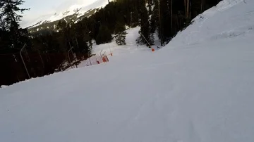 Riding on a snowboard Stock Footage 86128108