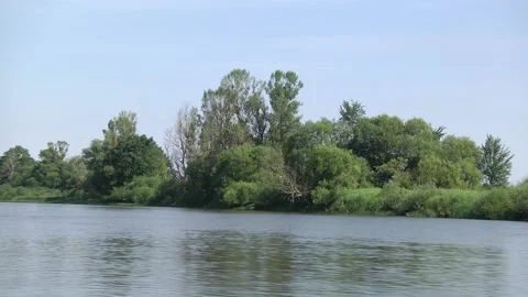Riding on a speedboat on the river Stock Footage 99902506