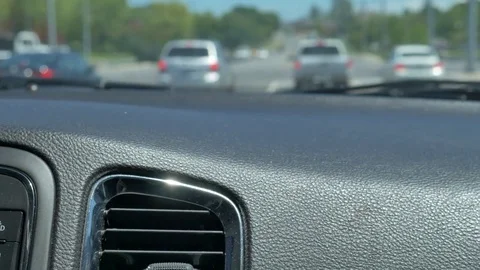 Riding in an SUV Vehicle Stock Footage 75845899