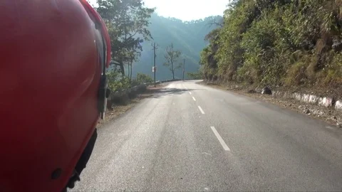 Riding through the mountains Stock Footage 72334941